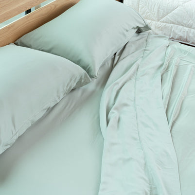 Bamboo Bed Sheet Set & Pillow Cases-SQ7605115